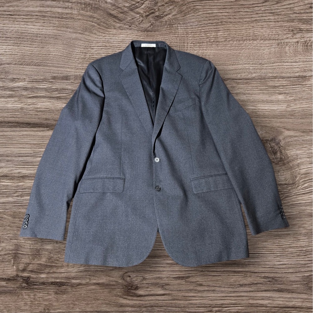 Joseph Abboud Freedom Mens 46L Wool Blend SportCoat Jacket‎ Blazer USA Made Gray
